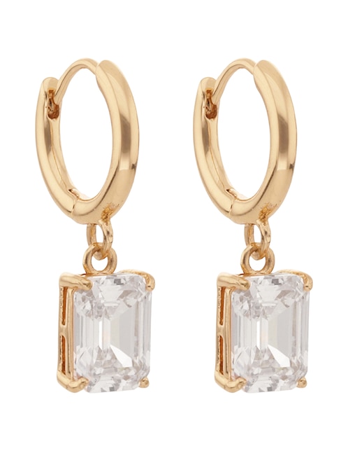 Aretes cortos Loraine con acabado brillante 1