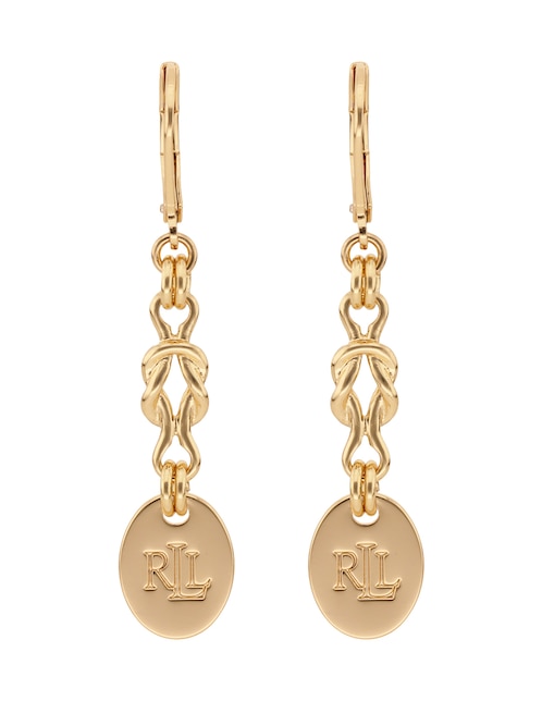 Aretes largos Daise con acabado pulido 1