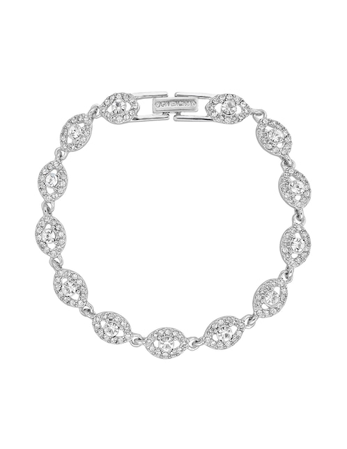 Pulsera Givenchy con cristal Basic Silver acabado brillante