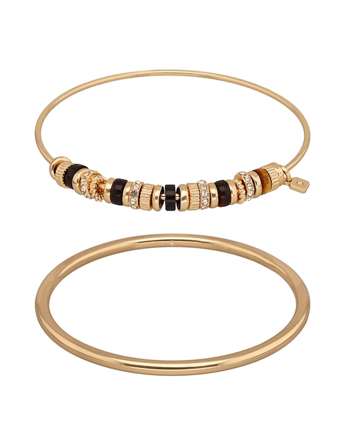 Pulsera Nine West Leather Tortoise acabado pulido