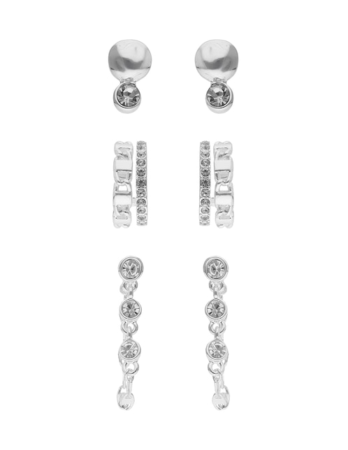 Set de aretes con acabado pulido 1