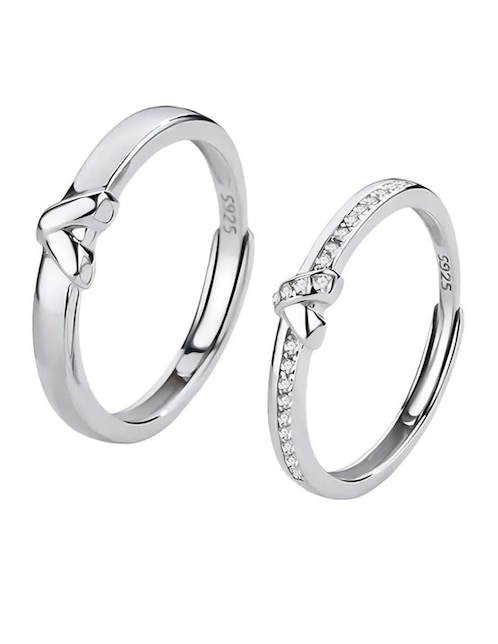 BELUG Set anillo Belug jasmín P 925 de plata circonita pulido