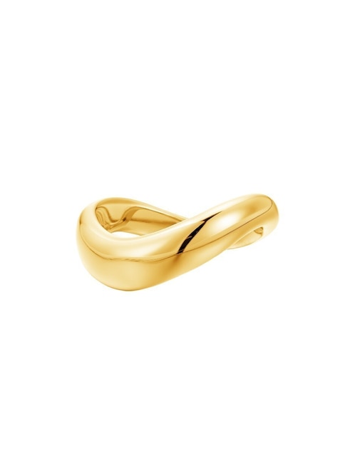 Anillo semicircular Les Néréides CLASSIC REVISTE de plata 18 k con acabado baño de oro