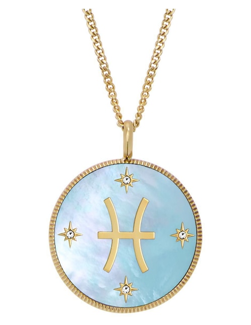 Collar con dije de signo zodiacal Fossil Written In The Stars