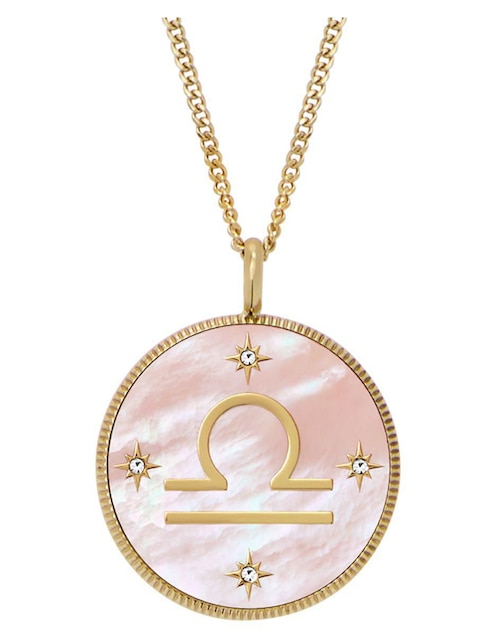 Collar con dije de signo zodiacal Fossil Written In The Stars