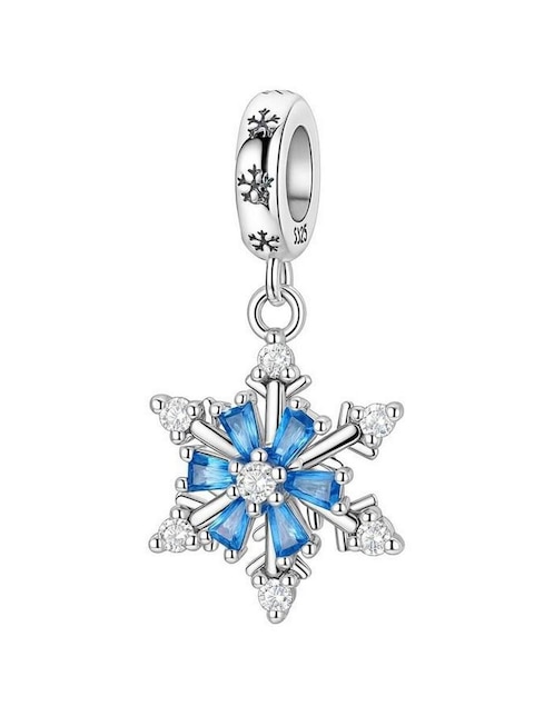 Charm de copo de nieve Glamcharm de plata P 925