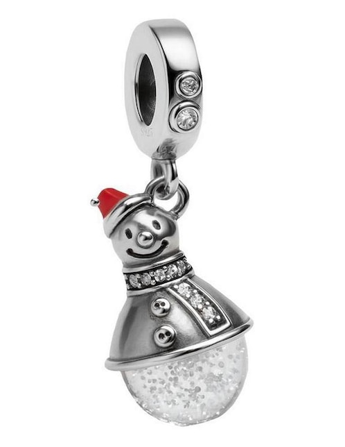 Charm de muñeco de nieve Glamcharm de plata P 925