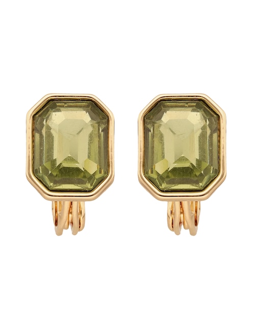Aretes cortos cuadrados Breezy con acabado brillante 1