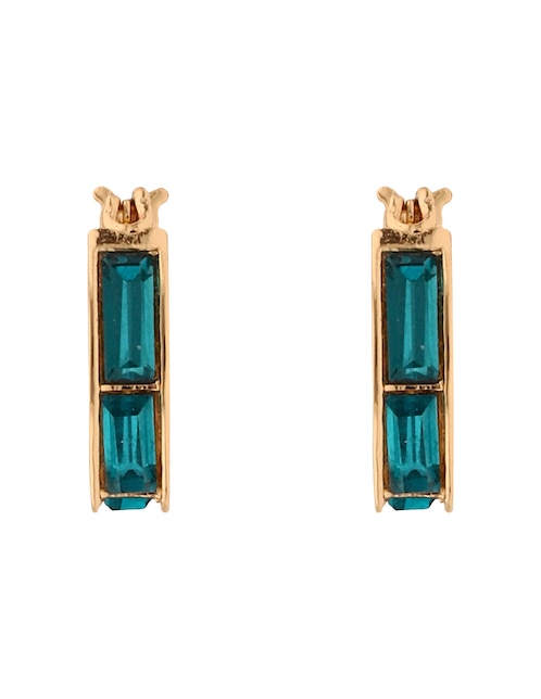 Aretes huggies Molly Recolors con acabado pavé 1