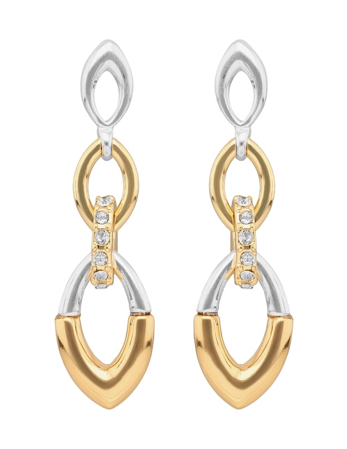Aretes largos Tulip Time con acabado brillante 1