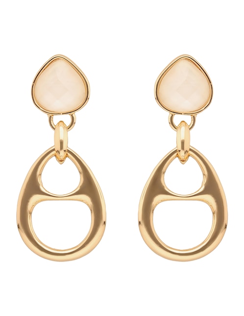 Aretes largos con acabado esmaltado 1