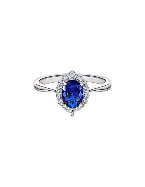 Anillo Gladkova Joyería P 925 de plata zafiro pavé