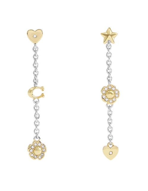 Aretes largos con acabado brillante 1