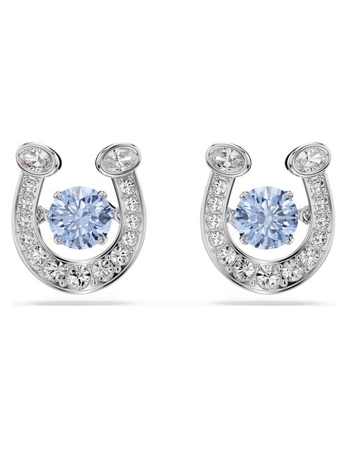 Aretes cortos de herradura con acabado brillante 1