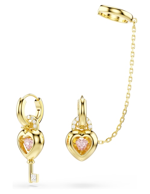 Arracadas Idyllia E Heart con acabado brillante swarovski 1