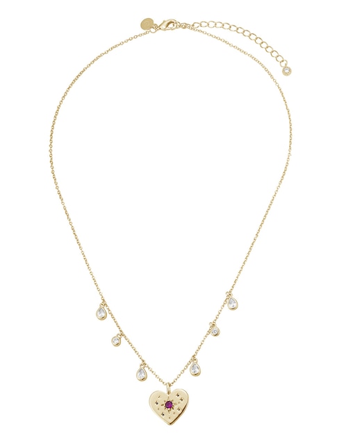 Collar de corazón Golden 14 K 1