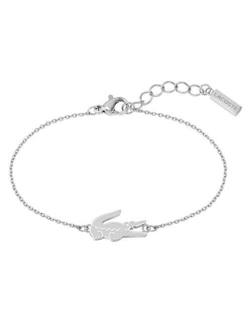 Pulsera Lacoste Crocodile acabado brillante