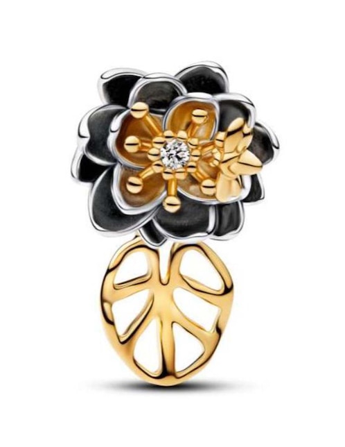 Charm de flor Pandora Disney x Pandora Tiana de plata P 925 diamante