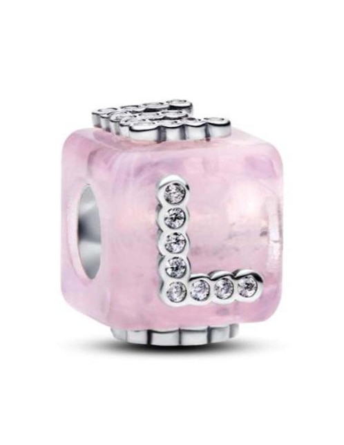 Charm de cubo Pandora Moments de plata P 925 zirconia cúbica