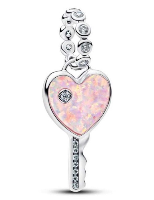 Charm de llave Pandora Moments de plata P 925 zirconia cúbica