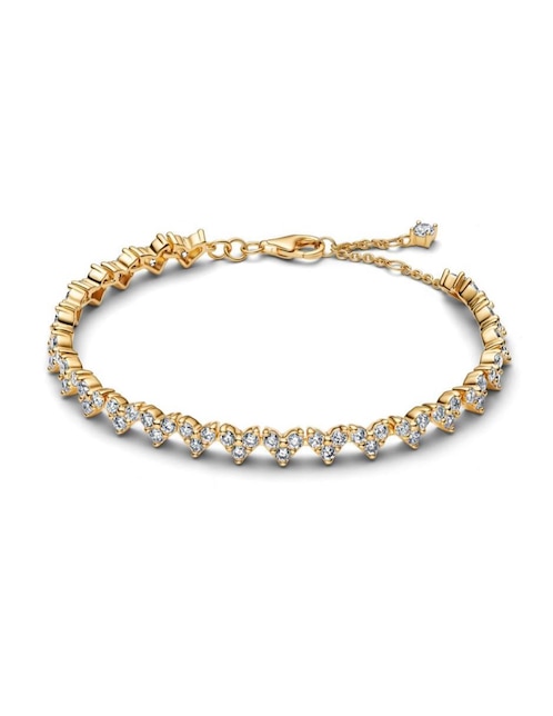 Brazalete Pandora de plata P 925 Timeless con acabado baño de oro