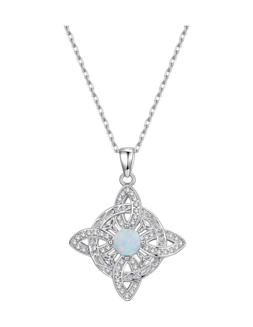 Collar nudo de bruja Belug de plata
