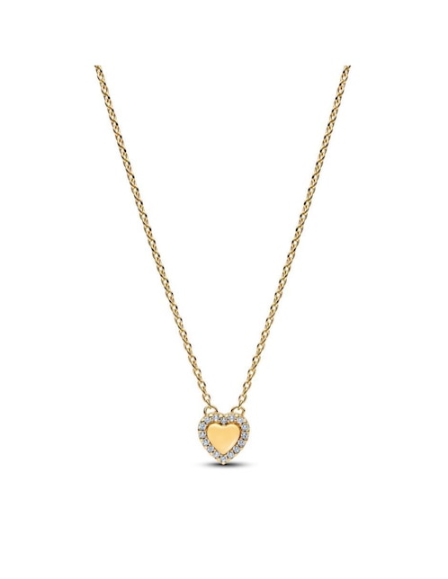 Collar de corazón Pandora de plata P 925