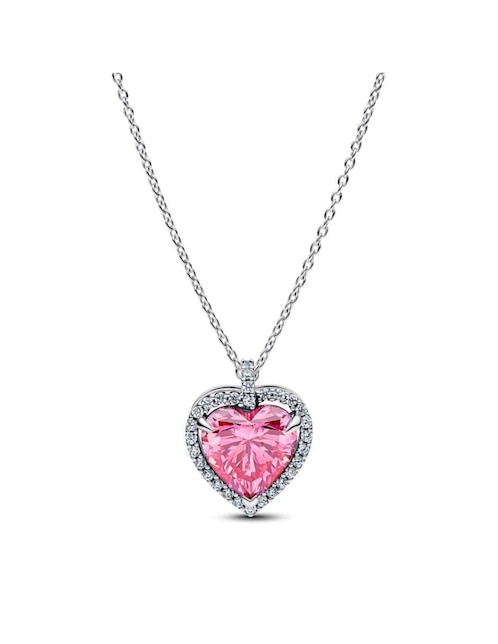 Collar con dije de corazón Timeless de plata P 925