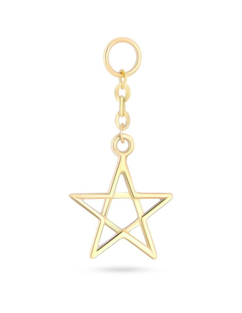 Charm de estrella Joyerias Bizzarro de oro amarillo 14 K