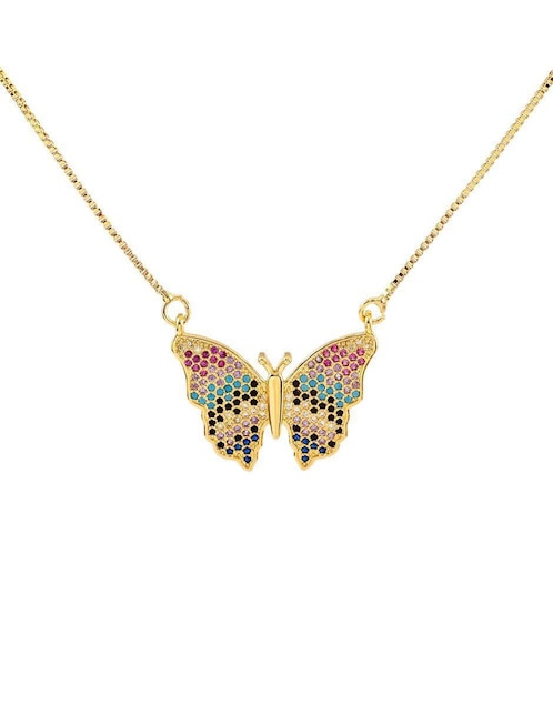 Collar con dije de mariposa Yoiko Alaria 18 K
