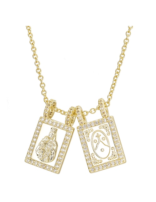 Collar rectangular 14 K 1