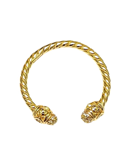 Anillo semicircular Les Néréides Classic Revisite P 925 de plata baño de oro