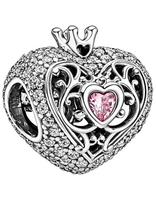 Charm de corazón Glamcharm San Valentín de plata p 925