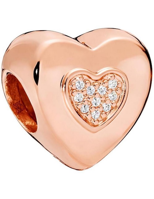 Charm de corazon Glamcharm San Valentín de plata P 925