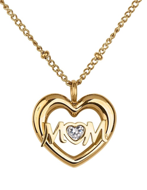 Collar de corazón Luckyly Mavi de 18 K