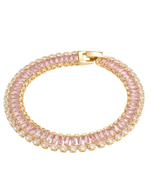 Pulsera yoiko "de" aleación metálica "con" zirconia 18 k brillauréa "acabado"