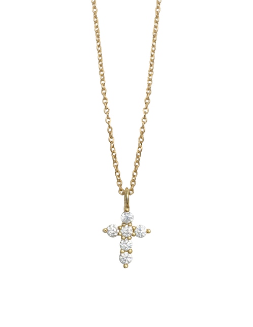 Collar de cruz plata P 925 1