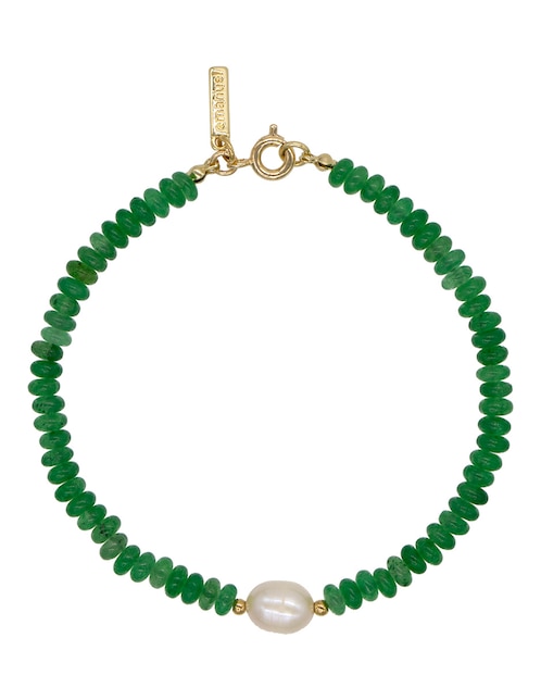 Pulsera con aventurina acabado lustre 1