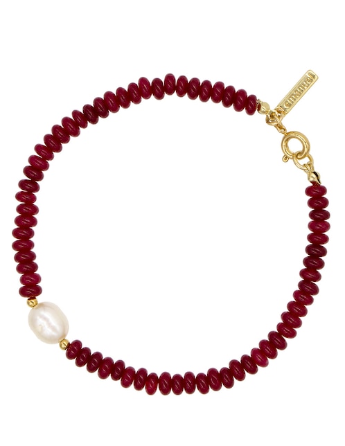 Pulsera Emanuel Ungaro con calcedonia acabado lustre