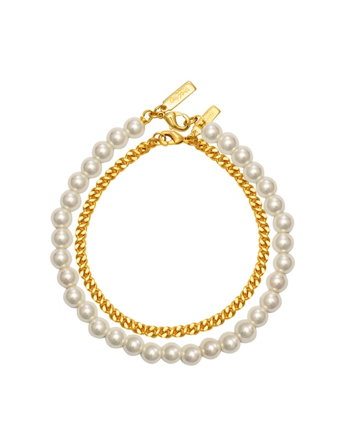 Multi-pulsera Mossimo con perla de cristal acabado pulido