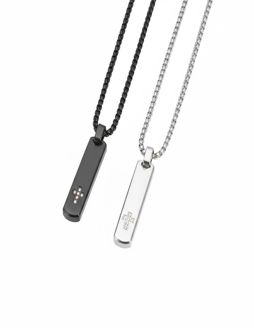 Collar con dije rectangular 1