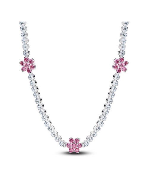 Collar de flor Timeless de plata P 925 1