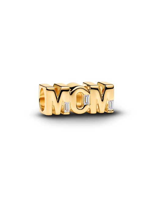 Charm de letras Moments de plata P 925 zirconia cúbica
