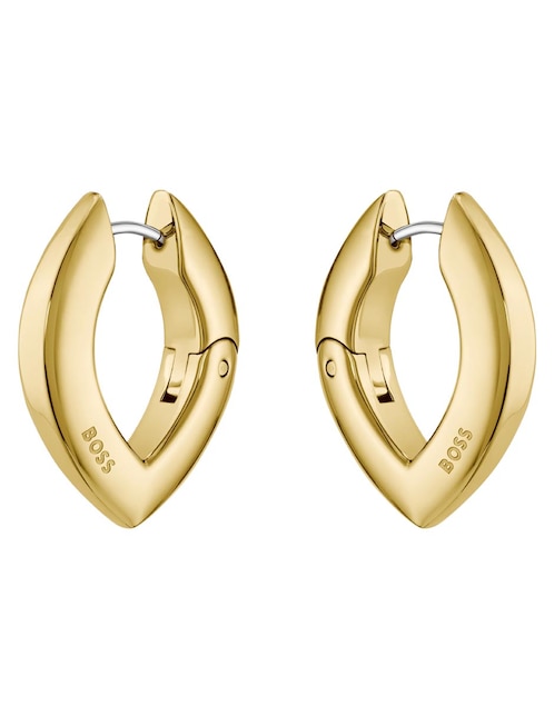 Aretes cortos Hugo Boss Fiora con acabado brillante