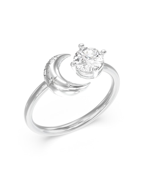 Anillo de estrella Aurora circonita brillante 1