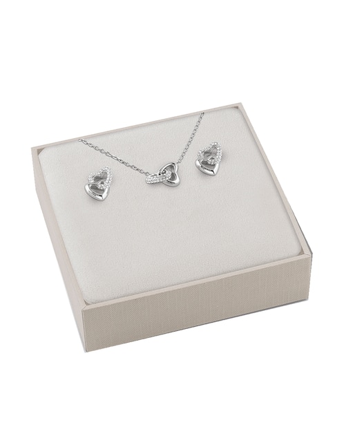 Set de collar y aretes Guess Beloved circonita