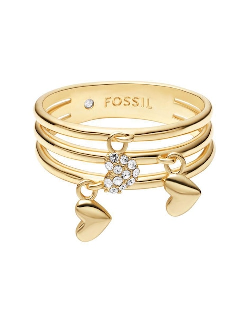 Multi-anillo de corazón Sutton cristal pulido 1
