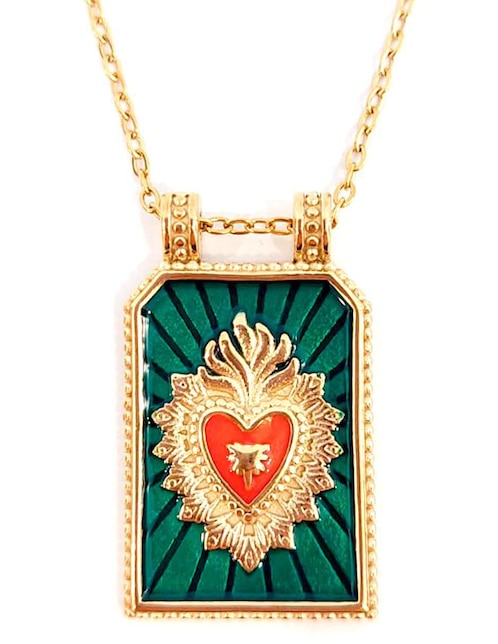 Collar con dije de corazón 1
