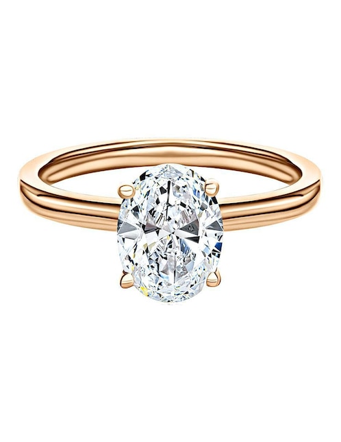Anillo Gladkova Joyería 14 k de oro amarillo moissanita brillante