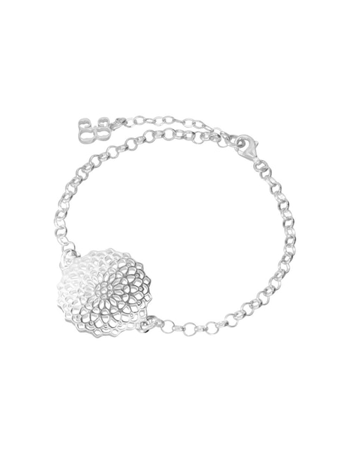 Pulsera plata fina Talleres de los Ballesteros Mandala Estrella